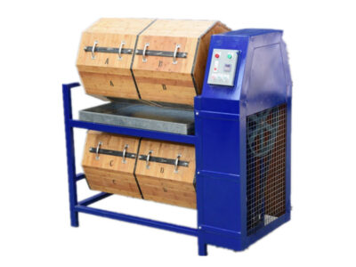 Double Barrel Wooden Rotary Tumbler Machine (7) Double Barrel Wooden Rotary Tumbler Machine