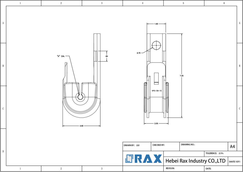 ADSS Suspension Clamp Drawing