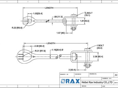 Anchor Rod Extension Drawing 1 Anchor Rod Extension Drawing