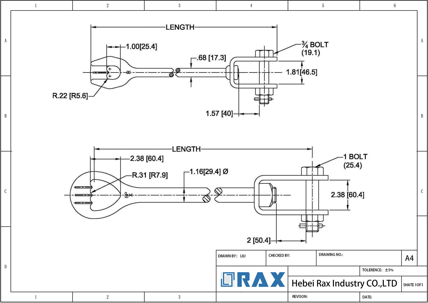 Anchor Rod Extension Drawing 1 Anchor Rod Extension Drawing