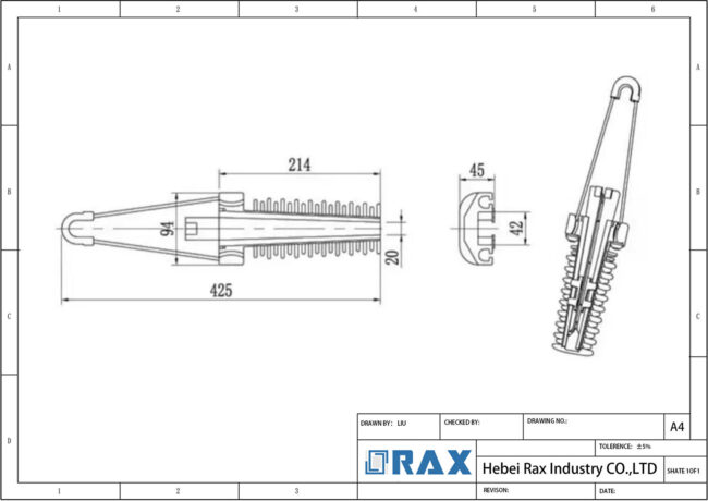 Anchoring Clamp Drawing