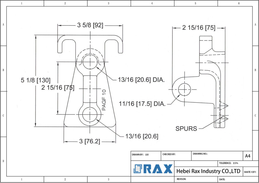 Combination Guy Hook Drawing