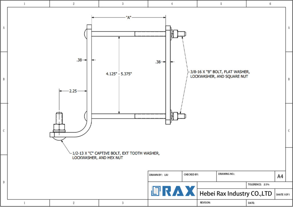 Cross-Arm Mounting Bracket Drawing