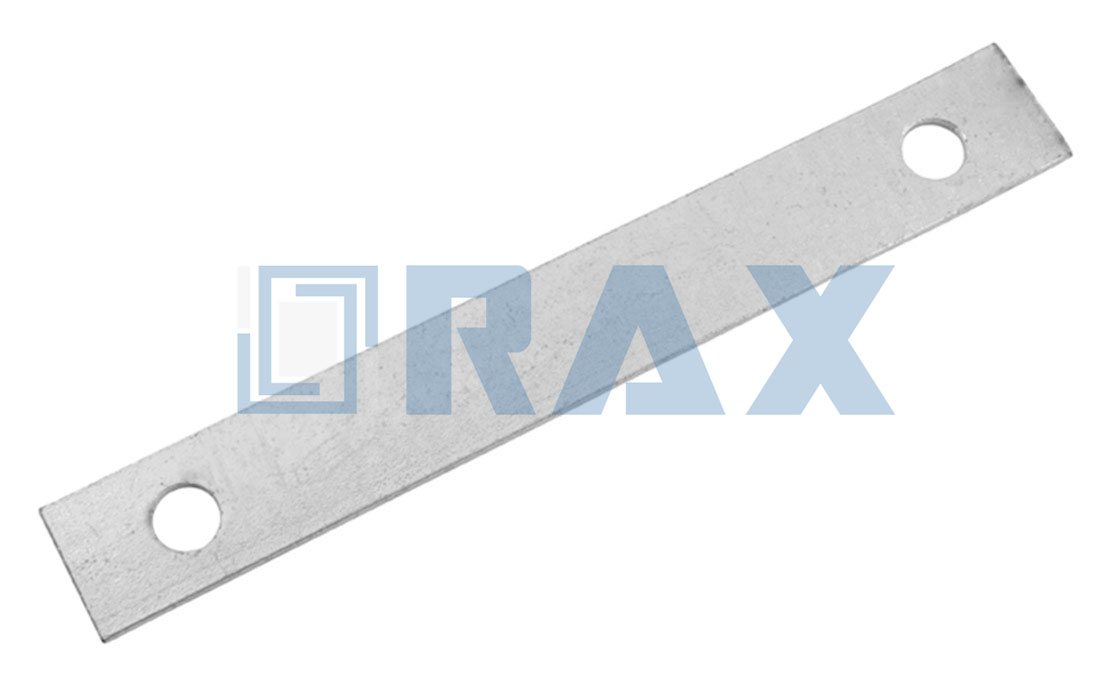 Hot-dip galvanized flat cross arm brace with two punched mounting holes