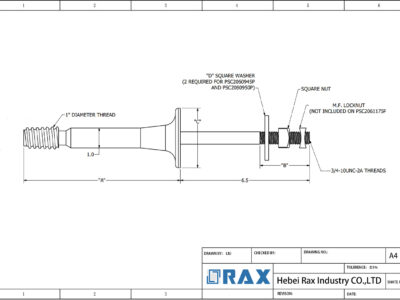Crossarm Insulator Pin / Crossarm Pin Drawing Crossarm Insulator Pin