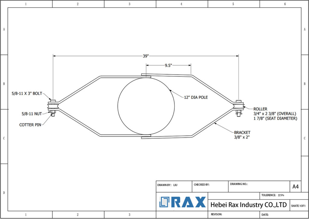 Deadend Bracket Assembly Drawing
