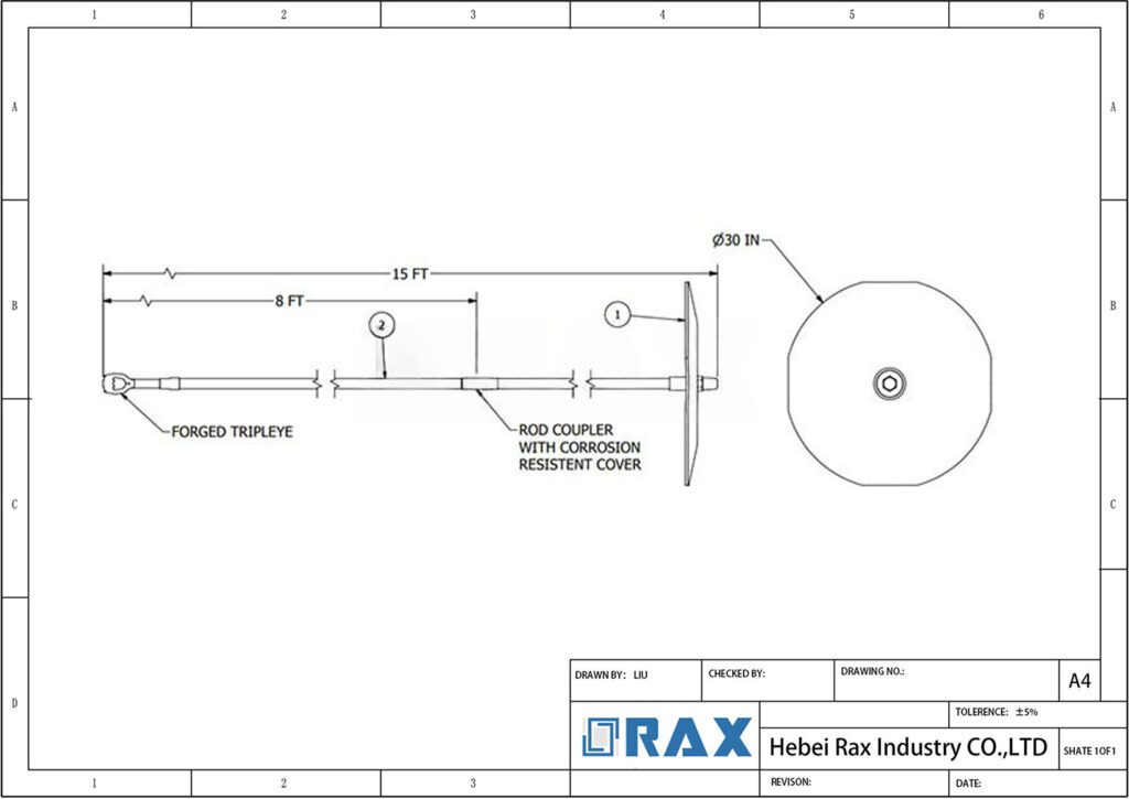 Disk Anchor Drawing