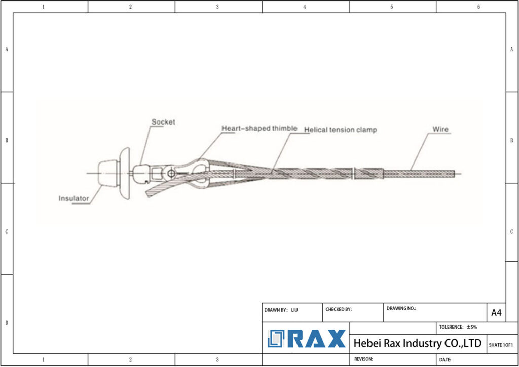 Distribution Grip Dead End Drawing