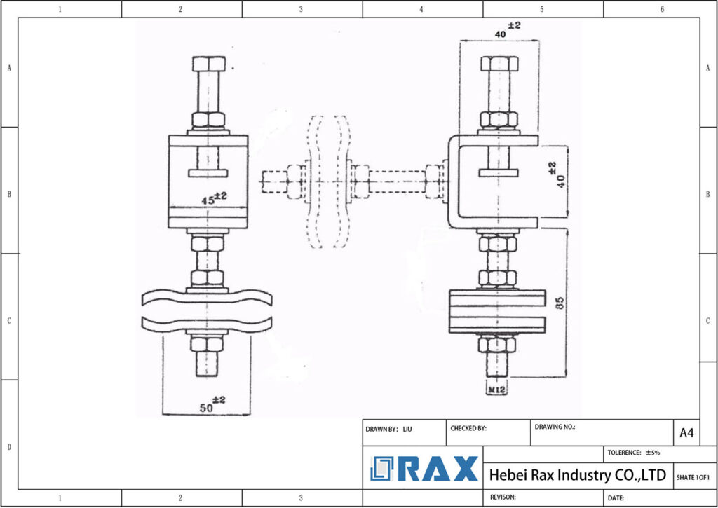 Downlead Clamp Drawing