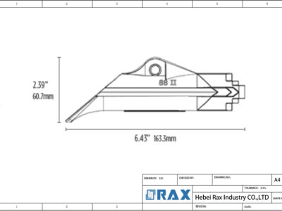 Duckbill Earth Anchor Drawing Duckbill Anchor Drawing