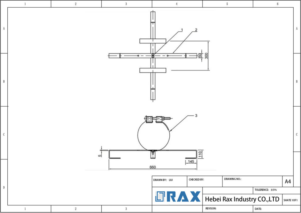 Fiber Optic Loop Holder Drawing