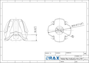 Ground Screw Post Anchor Drawing