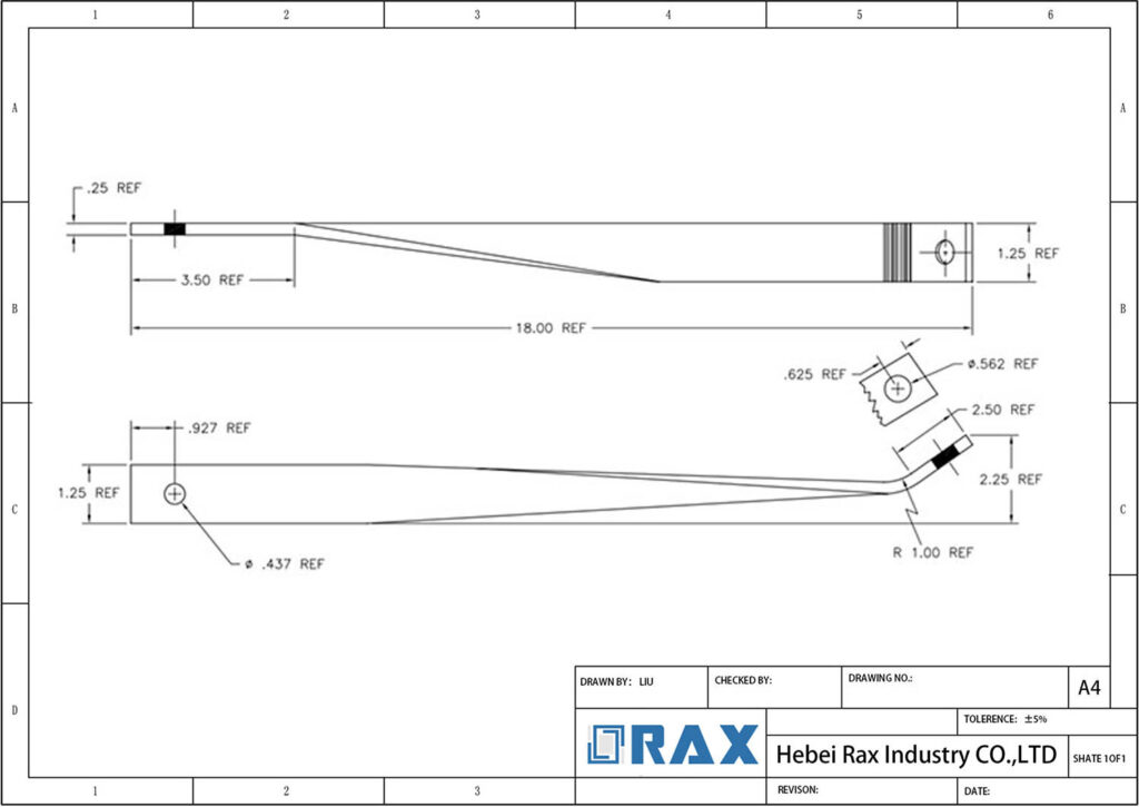 Guard Arm Brace Drawing