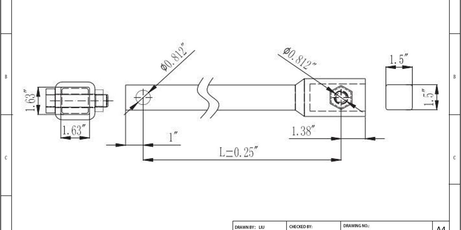 Helical Anchor Extension Drawing Helical Anchor Extension Drawing