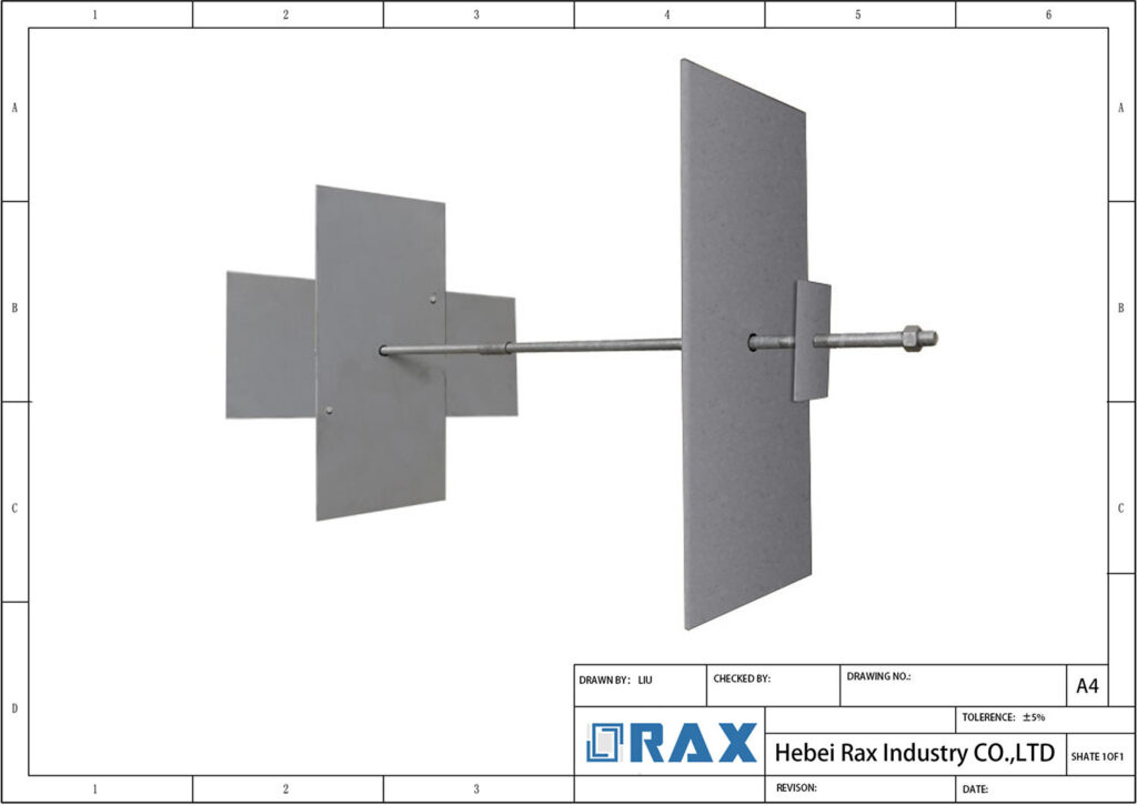 Helical Wall Anchor Drawing