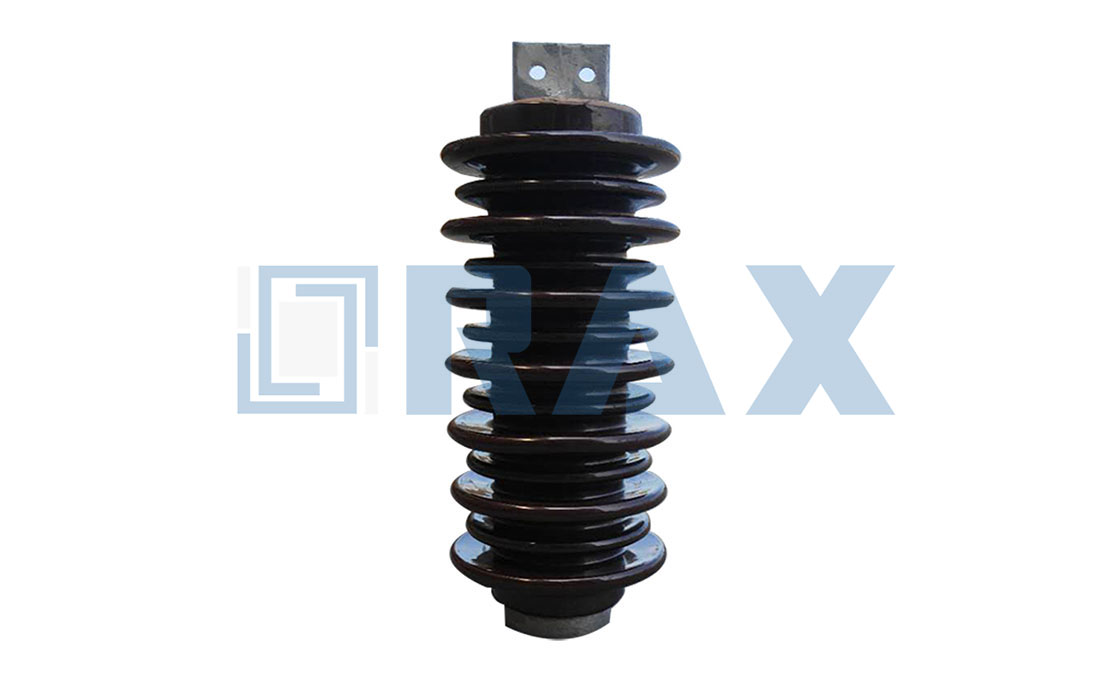 Glazed brown porcelain post insulator product photo