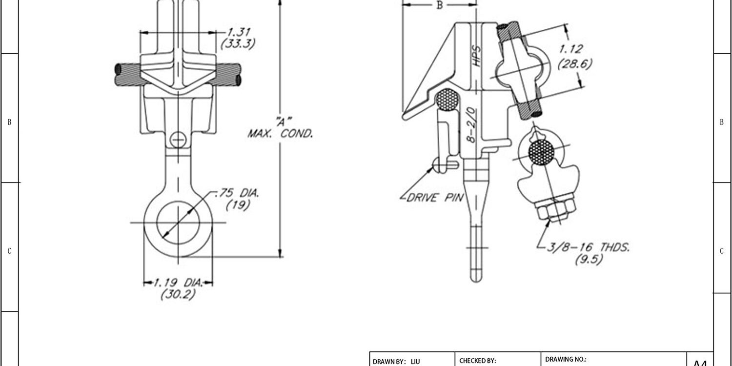 Hot Line Clamp Drawing Hot Line Clamp Drawing