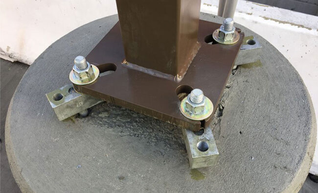 Light Pole Anchor Bolt Application