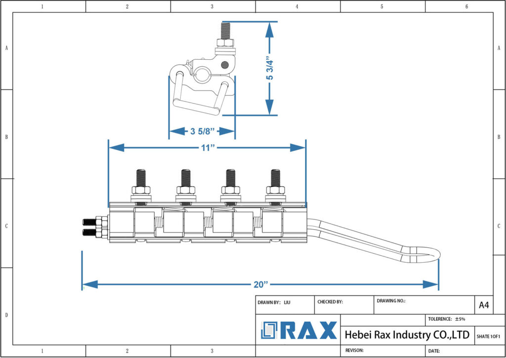 OPGW Pocketbook Fiber Grip Drawing
