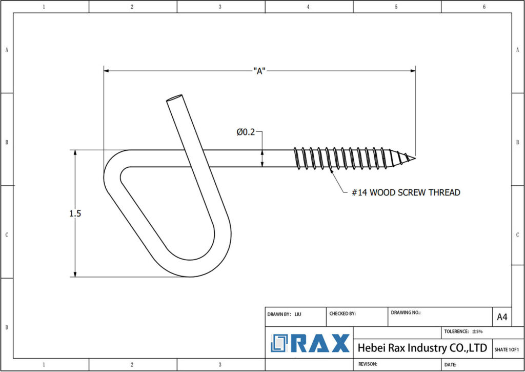 P House Hook Drawing