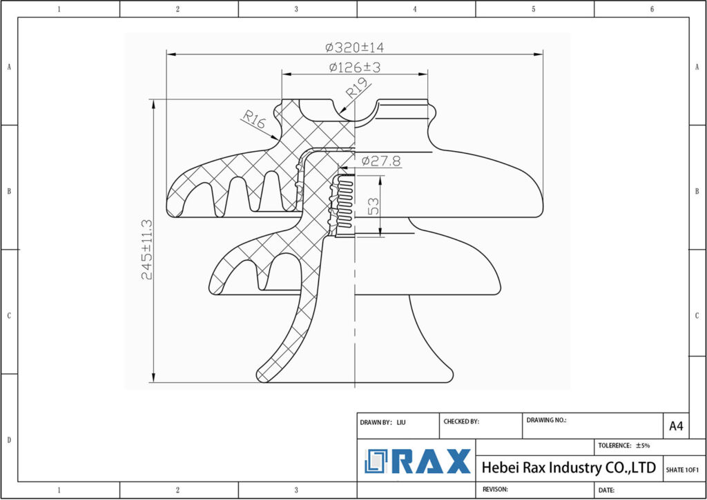 Pin Insulator Drawing