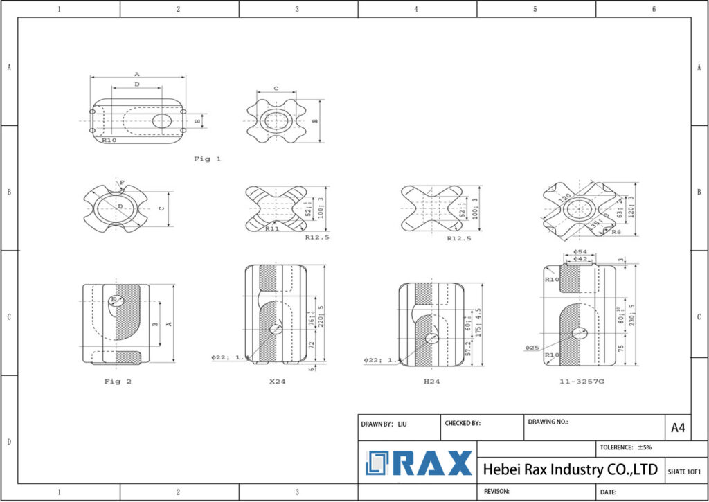 Porcelain Stay Insulator Drawing 2
