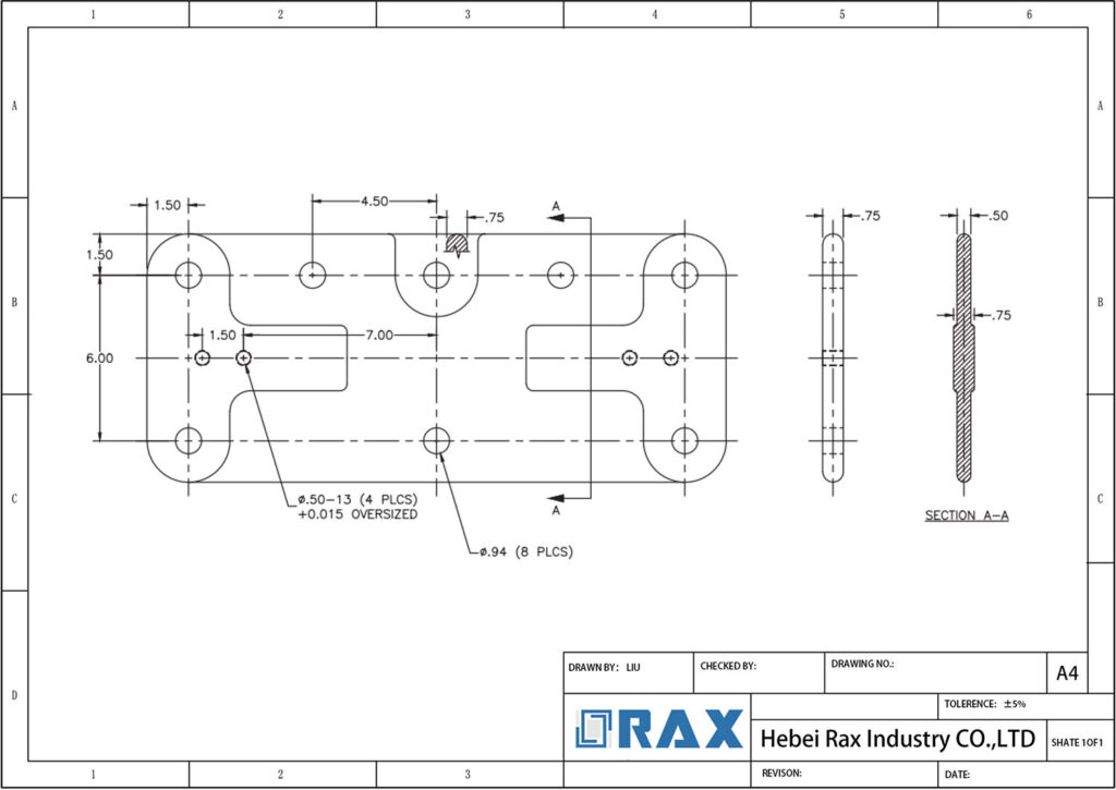 Rectangular Yoke Plate