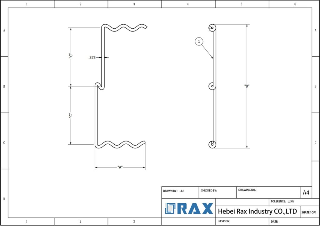 Secondary Spacer Drawing