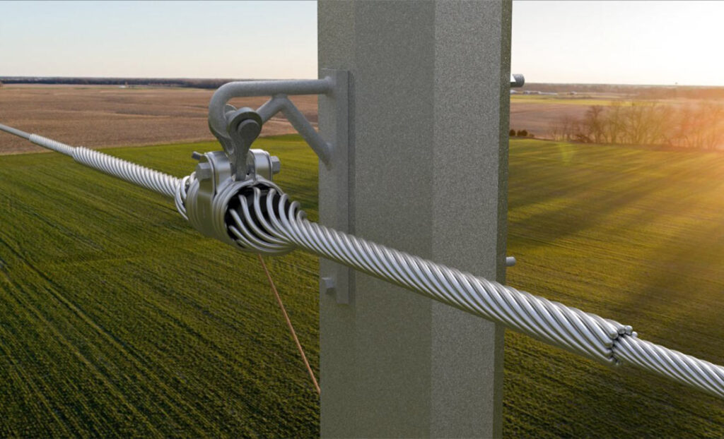 Shield Wire Support Bracket Application