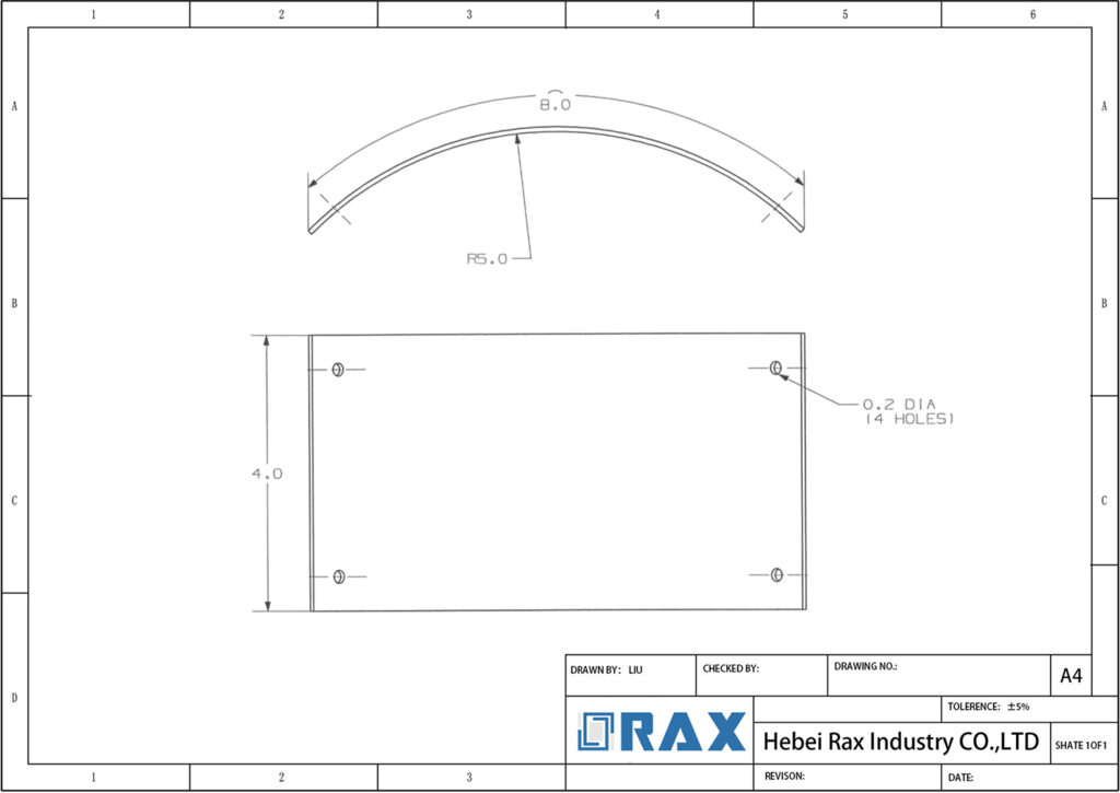 Strain Plate Drawing