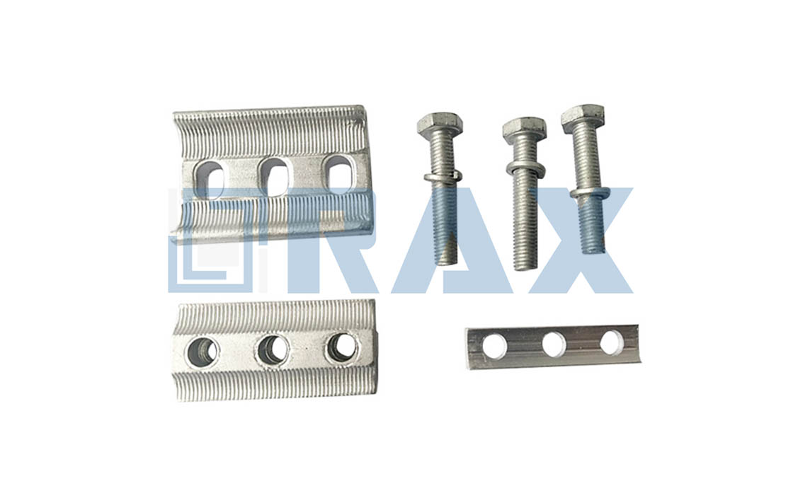 components of Parallel Groove Clamp 3 bolts