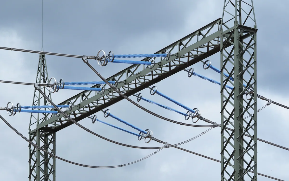Silicone composite insulators stacked for inspection