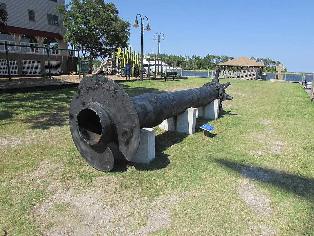 Historic screw pile showing the helix principle used by ground anchors