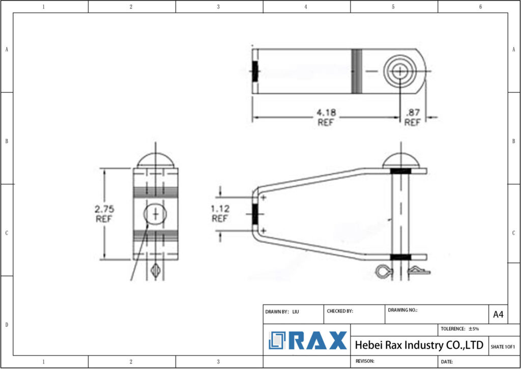 Deadend Clevis Drawing