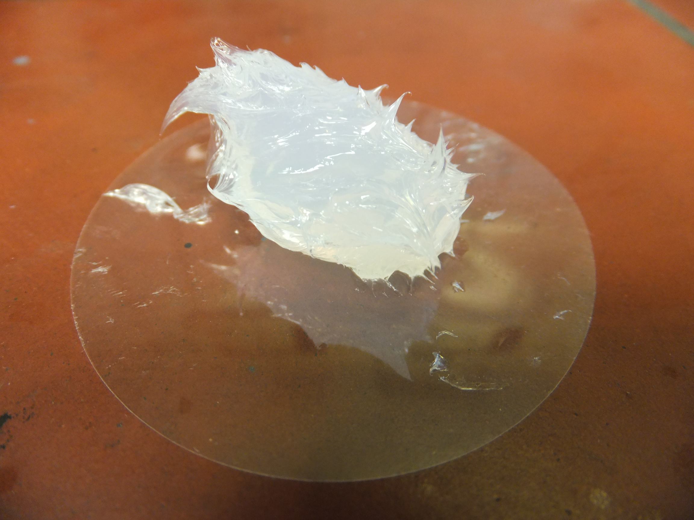 Uncured liquid silicone rubber material before crosslinking