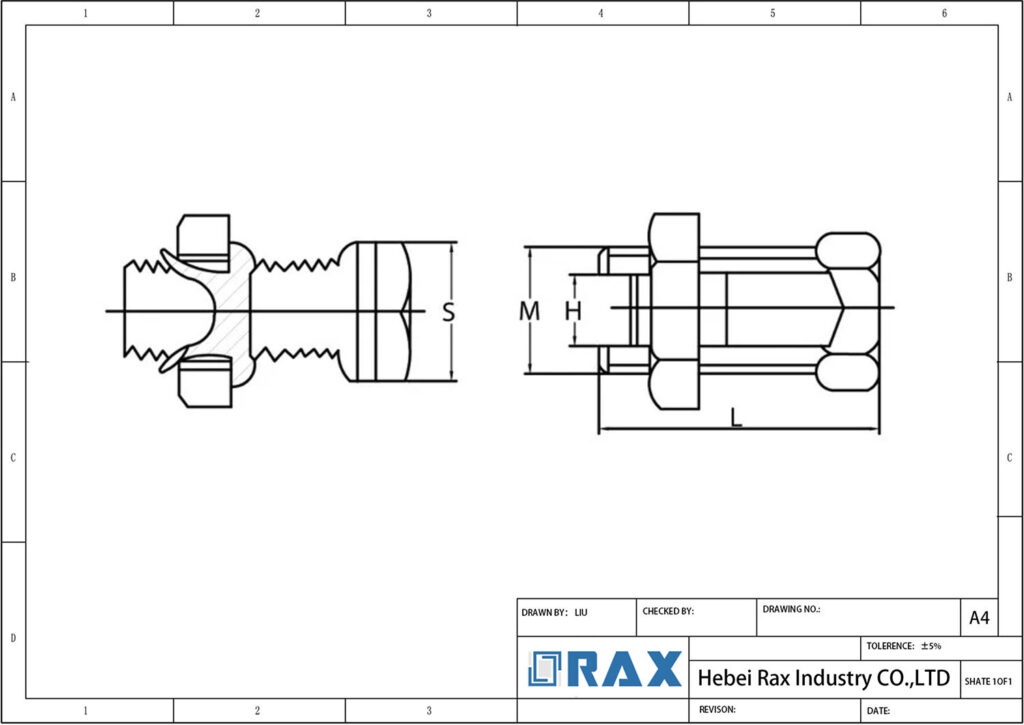 split bolt connector Drawing