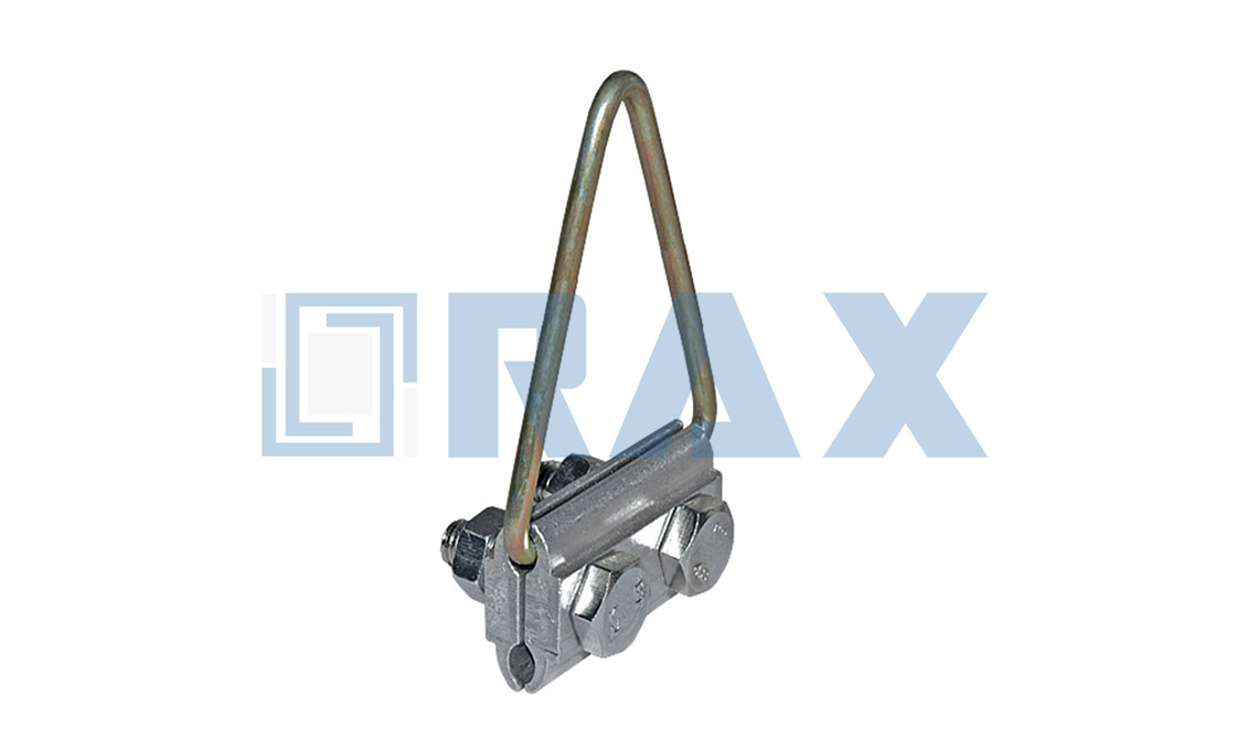 Aluminum alloy suspension clamp carrying bundled overhead cable
